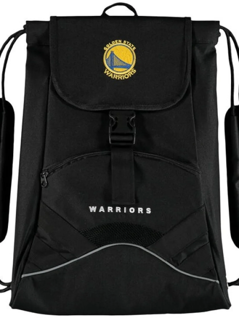 Golden State Warriors Black Drawstring Backpack